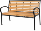 Lavička zahradní KIMBRA, 120x41x82 cm, ocel/plast