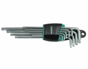 Sada klíčů Whirlpower® 158-1109, 9 dílů, prodloužená, Torx, extra dlouhá