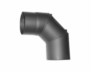 Koleno HS.CO 090/200/2,0 mm, s čistícím otvorem, kouřovod, kouřové komínové koleno pro spojování tru
