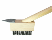Kartáč GECO SFG, 100x40x35 mm, na zámkové dlažby, dřevěná rukojeť 140 cm