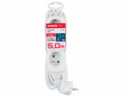 Kabel DG-F803B L-5 m, prodlužovací kabel, bílý, 3x zásuvka