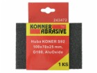 Houba KONNER P60, S92 100x70x25 mm, AluOxid, brusná houba