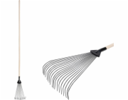 Hrábě na listí Strend Pro R115.WH, 18 lopatek, ventilátor, nastavitelné, dřevěná násada