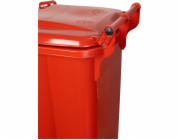 Kontejner MGB 120 litrů, plastový, červený, HDPE, popelník na odpad