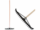 Hrábě na seno Longbow 16 zubů, plastové, na listí, dřevěn...