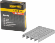 Sponky Strend Pro KF1062-06, 8 mm, sponky do sešívačky, 1,2 mm, balení. 200 ks