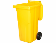 Kontejner MGB 120 litrů, plast, žlutý 1018, HDPE, popelník na odpad