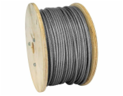 Lano MGM Zn+PVC 3/4,5 mm, ocelové lano, potažené plastem, L-100 m