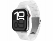 Fixed Pevný pryskyřičný řemínek pro Apple Watch 38/40/41 mm, nebesky bílá