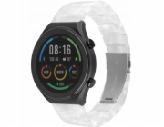 Fixed Pevný pryskyřičný rychloupínací řemínek pro chytré hodinky 20 mm, nebesky bílá