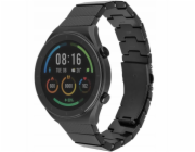 Fixed Pevný pryskyřičný řemínek s rychlým uvolněním pro chytré hodinky 22 mm, karbonově černý