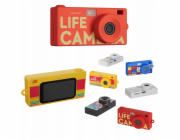 Xrec Mini Camera Retro Videokamera 2k Přívěsek na klíče + 32GB karta / Xrec X9 / Červená