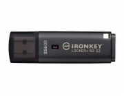 Kingston IronKey Locker+ 50 G2 256 GB (anthrazit, USB-A 3.2 Gen 1)