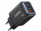 NABÍJEČKA GAN 2xUSB-A, USB-C, PD 3.0, 65 W
