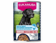 EUKANUBA Life Care Senior Rich in trout with sweet potatoes - vlhké krmivo pro psy - 400g