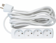 MicroConnect Microconnect GRU00450WDK rozbočovač napájecího kabelu 5 m 4 x síťová zásuvka Vnitřní Bílá