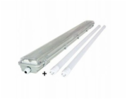 Heda Hermetické LED svítidlo s reflektorem a LED trubicemi 2xT8 18W 120cm IP65 HDL236KOM