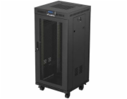 Lanberg FF01-6624-23BL rack 24U Volně stojící rack Černá
