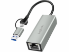 LogiLink Adaptér USB-C na gigabitový Ethernet + USB