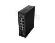SWITCH LANBERG ILGE-8P-2S-120 LIGHT INDUSTRIAL POE 4XBT 4XAT 2XSFP DIN GIGABIT ETHERNET