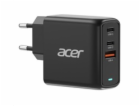 ACER Adapter 67W PD GaN charger,USB-C,USB-A,EU plug,Black