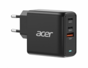 ACER Adapter 67W PD GaN charger,USB-C,USB-A,EU plug,Black