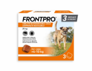 FRONTPRO Tablety proti blechám a klíšťatům pro psa (>4-10 kg) - 3x 28,3mg