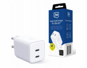 3MK Nabíječka 3mk Hyper Charger PD 45W GaN AVS QC4+ PPS AFC FCP DCP 2C bílá