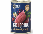 JOHN DOG Berry Line Calf with cranberries - vlhké krmivo pro psy - 400g