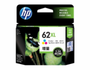 HP 62XL - 11.5 ml - Vysoká výtežnost - barva (azurová, purpurová, žlutá) - originální - inkoustová cartridge - pro ENVY 55XX, 56XX, 76XX; Officejet 200, 250, 57XX, 8040