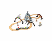 Bigjigs Rail Dřevěná vesmírná vláčkodráha