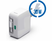 HAMA GaN, Rýchlonabíjačka, 2x USB-C PD/QC 30W Odn