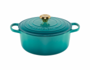Le Creuset Signature Casserole  round 26 cm bleu riviera