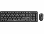 Gembird KBS-WMS-01-CYRL Bezdrátová stolní sada Silent Key Pro Business, černá, RU rozložení