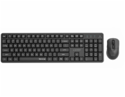 Gembird KBS-WMS-01 Bezdrátová stolní sada Silent Key Pro Business, černá, americké rozložení