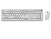 Gembird KBS-WPS-01 Bezdrátová stolní sada Slim Pro Business, bílý, rozložení US