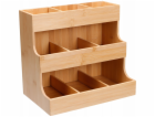 Aptel Bambusový kuchyňský organizér , 26,3 x 16,5 x 24 cm