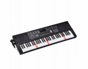 LeanToys Elektrické piano s klávesami a mikrofonem, 200 zvuků, 61 kláves, 78 cm