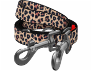 Collar Obojek WAU Psí vodítko nylonové nastavitelné, velikost M 20mm/3m leopard