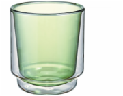 Hario - Dvoustěnná sklenice na matchu 370ml - zelená