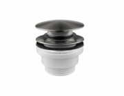 Aptel 660-310-61 / KFA / PŘÍSLUŠENSTVÍ / UNIVERZÁLNÍ UMYVADLOVÝ ODTOK CLICK-CLACK, PLAST, ŠEDÁ BARVA GUN METAL /