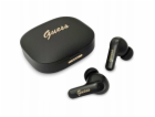 Guess PU Metal Logo TWS Bezdrôtové Slúchadlá čierne