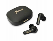 Guess PU Metal Logo TWS Bezdrôtové Slúchadlá čierne