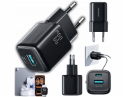 Joyroom Nabíječka Joyroom JR-TG7 33W USB-A + USB-C nástěnná nabíječka - černá