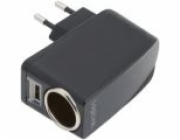 LogiLink USB nabíječka do zásuvky + konektor pro zapalovač cigaret v autě