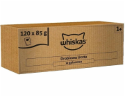 WHISKAS Učta v želé Drůbež Box – mokré krmivo pro kočky – 120x85g