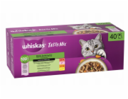 WHISKAS Tasty Mix Výběr šéfkuchaře v omáčce Box – mokré krmivo pro kočky – 40x85g