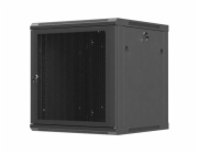 LANBERG NÁSTĚNNÁ INSTALAČNÍ SKŘÍŇ 19" 12U 600X600 ČERNÉ PERFOROVANÉ DVEŘE (PLOCHÉ BALENÍ)