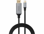 Savio CL-208 USB kabel USB 3.2 Gen 1 (3.1 Gen 1) 2 m USB C Černá, Šedá