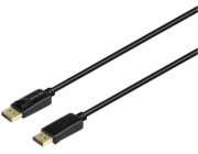 Savio CL-206 DisplayPort kabel 3 m Černá